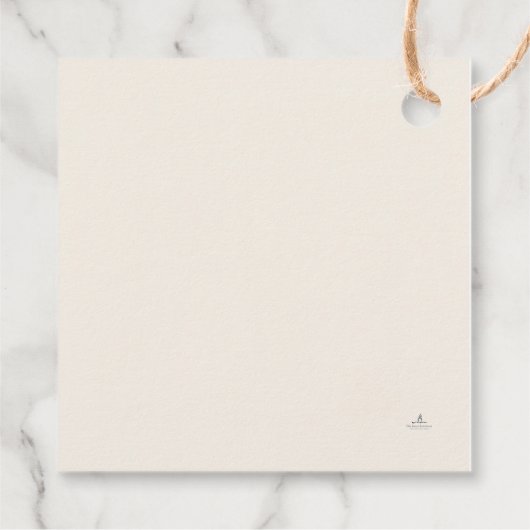 Minimalist Religious Keepsake Bedankjes Labels (Achterkant)