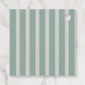 Minimalist Retro Bow Tini One Martini Baby Shower Bedankjes Labels (Achterkant)