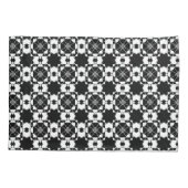 Minimalist retro check pattern – Monochrome design Kussensloop (Achterkant)