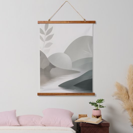 Minimalist River Hangend Wandkleed (Slaapkamer)