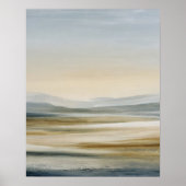 Minimalist Rolling Terrain Abstract Wall Art Poster (Voorkant)