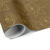 Minimalist roses customize best life ever cadeaupapier (Rol Hoek)