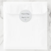 Minimalist Round Wedding Stickers (Tas)