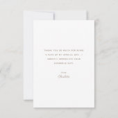 Minimalist Roze Bruin Boho Floral | VRIJGEZELLENFE Bedankkaart (Achterkant)