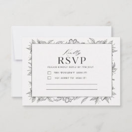 Minimalist RSVP Card | Wedding Response Card | Kaartje
