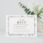 Minimalist RSVP Card | Wedding Response Card | Kaartje (Staand voorkant)