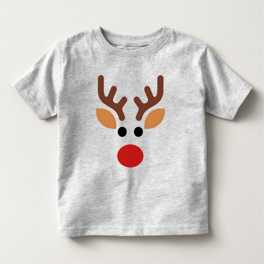 Minimalist Rudolph Reindeer Kinder Shirts (Voorkant)