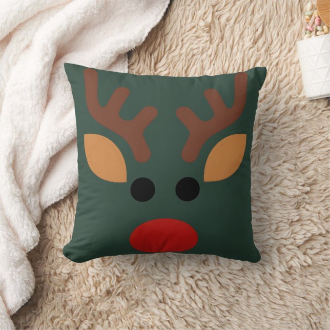 Minimalist Rudolph Reindeer Kussen (Deken)