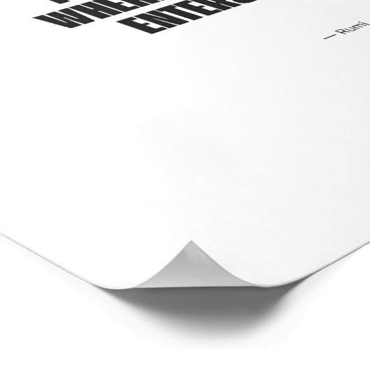 Minimalist Rumi Quote Poster - The Wound is the Pl (Hoek)