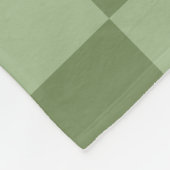 Minimalist Sage Green Checkerboard Pattern Fleece Deken (Hoek)