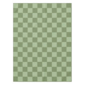 Minimalist Sage Green Checkerboard Pattern Tafelkleed (Voorkant)