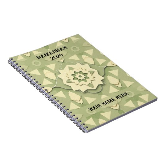 Minimalist Sage Ramadan Notitieboek (Rechterzijde)