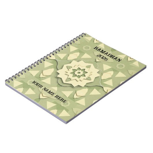 Minimalist Sage Ramadan Notitieboek (Linkerzijde)