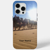 Minimalist Sahara Desert Phone Case | Neutral Boho (Achterkant)