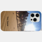 Minimalist Sahara Desert Phone Case | Neutral Boho (Achterkant (horizontaal))