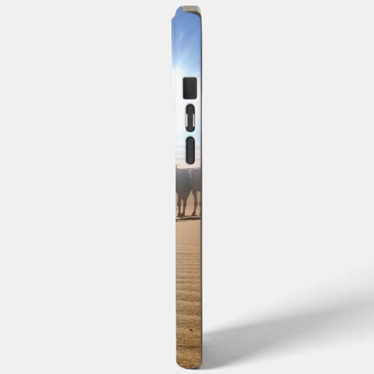 Minimalist Sahara Desert Phone Case | Neutral Boho (Achterkant / Links)