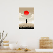 Minimalist Samurai Poster (Keuken)