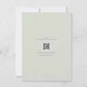 Minimalist Save the Date Card | Pale Sage Green (Achterkant)