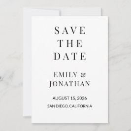 Minimalist Save the Date Kaart – Elegante Custom 5