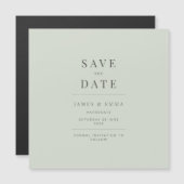 Minimalist Save the Date Pale Sage (Voorkant / Achterkant)