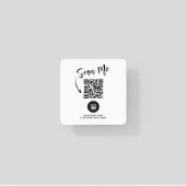 Minimalist Scan Me QR Code Business Logo Design Kartonnen Onderzetters