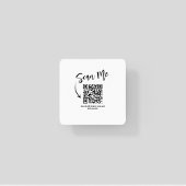 Minimalist Scan Me QR Code Restaurant Design Kartonnen Onderzetters