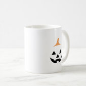 Minimalist Scary Pumpkin Koffiemok (Voorkant rechts)