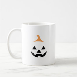 Minimalist Scary Pumpkin Koffiemok