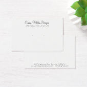 Minimalist Script Earring Display Card Visitekaartje (Bureau)