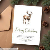 Minimalist Script Font Holiday Christmas Greeting  Feestdagenkaart