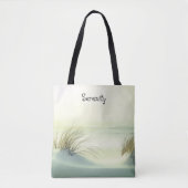 Minimalist Serene White Sand Dunes Beach Tote Bag (Voorkant)