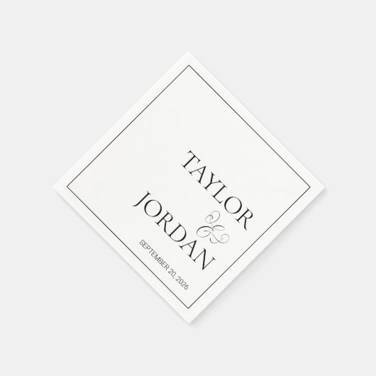 Minimalist Serif Typography Script Wedding Custom Servet (Hoek)