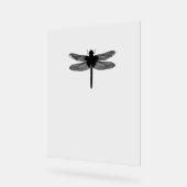 Minimalist Silhouette Inect Draairy Dragon Fly Acryl Bord (Hoek)
