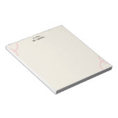 Minimalist Simple Boho Teacher Notepad Notitieblok (Schuin)