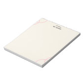 Minimalist Simple Boho Teacher Notepad Notitieblok (Linkerzijde)