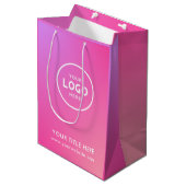 Minimalist Simple Business Modern Gift Bag Medium Cadeauzakje (Voorkant Gekanteld)