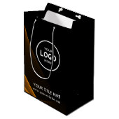 Minimalist Simple Business Modern Gift Bag Medium Cadeauzakje (Voorkant Gekanteld)