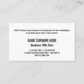 Minimalist simple cool modern loyalty visitekaartje (Achterkant)