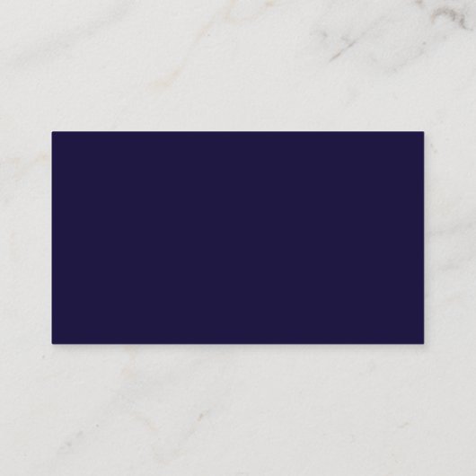 Minimalist Simple Dark-Blue Professional Contactkaartje (Achterkant)