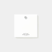 Minimalist Simple Elegant Modern Logo Post-it® Notes (Voorkant)