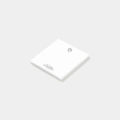 Minimalist Simple Elegant Modern Logo Post-it® Notes (Schuin)
