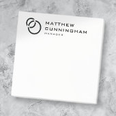 Minimalist Simple Elegant Modern Logo Post-it® Notes