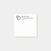 Minimalist Simple Elegant Modern Logo Post-it® Notes (Voorkant)