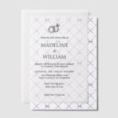 Minimalist Simple Hand Drawn Rings Wedding Vellum Uitnodigingen (Offset (Uitnodiging))