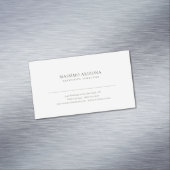 Minimalist Simple Plain Magnetisch Visitekaartje (Voorbeeld)