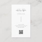 Minimalist simple professional with QR code Visitekaartje (Achterkant)