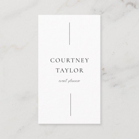 Minimalist simple professional with QR code Visitekaartje (Voorkant)