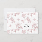 Minimalist Simple QR code Wedding RSVP Cards (Achterkant)