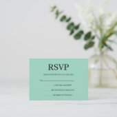 Minimalist Simple Wedding RSVP Enclosure Card Informatiekaartje (Staand voorkant)