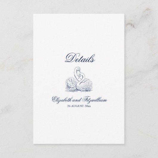 Minimalist Sketch Bruids Boeket Trouwdetails Informatiekaartje (Voorkant)